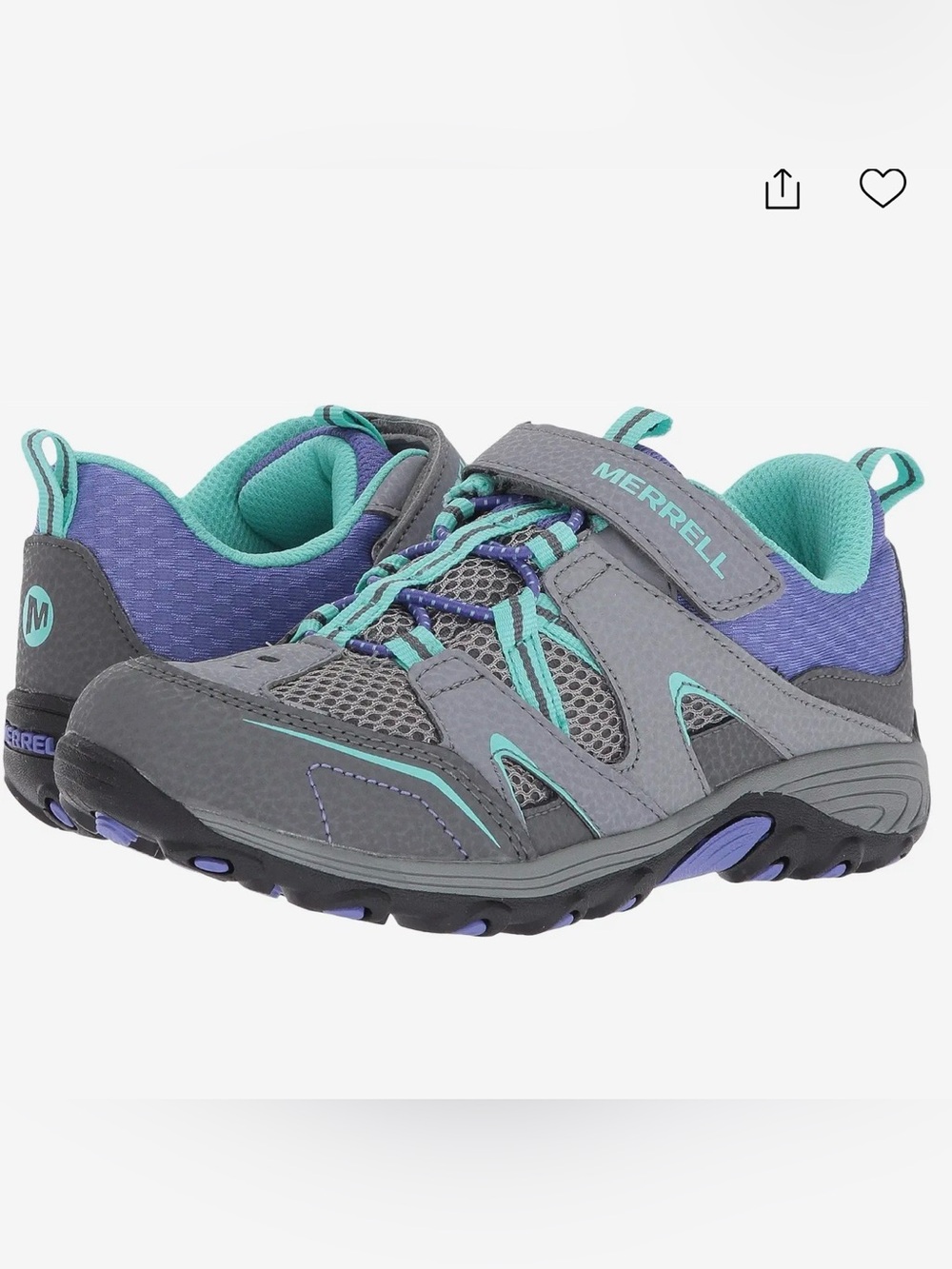 Merrell Kids Gray and  Trail chaser Sneakers